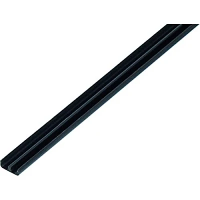 Image of Alberts 485177 Guide Rail Profile Bottom Plastic Black 1000 x 18 5 mm