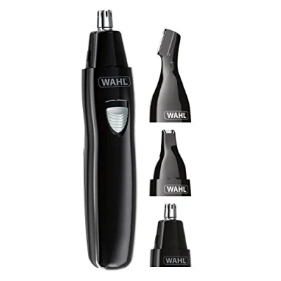 Image of WAHL 3 in 1 Personal Trimmer, Nose Hair Eyebrow, Painless Eyebrow and Facial Trimmer for Men Women, Rechargeable, Washable Heads, Black