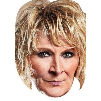 Image of FoxyPrinting Shirley Mitchell Celebrity Cardboard Party Face Mask Fancy Dress