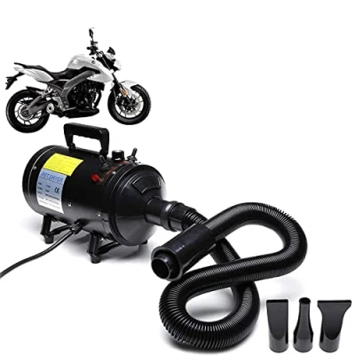 Image of Cycle Auto Car Bike Power Dryer Snow Blower 2800W Stepless Speed, Portable Vesicle and Duster for Detailing with High Pressure Air Flow, Dog Cat Pet Grooming Hair Blaster w/ 3 Nozzles
