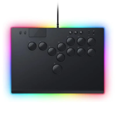 Image of Razer Kitsune All Button Optical Arcade Controller for PS5 and PC (Precise Quad Movement Layout, Low profile Linear Switches, Slim, Portable Form Factor) Black