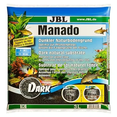Image of JBL Manado Dark 3 l, natural substrate for aquariums