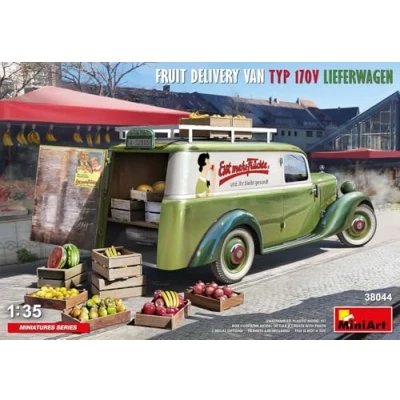 Image of MiniArt MIN38044 1:35 Fruit Delivery Van TYP 170V LIEFERWAGEN, Molded Color