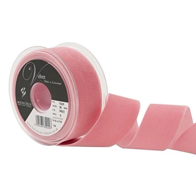 Image of Berisfords Velvet Ribbon, Dusty Rose, 10.2 x 4.5 cm