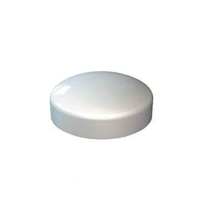 Image of White Plastidome 2 Piece Plastic Screw Cover 1000 Pack