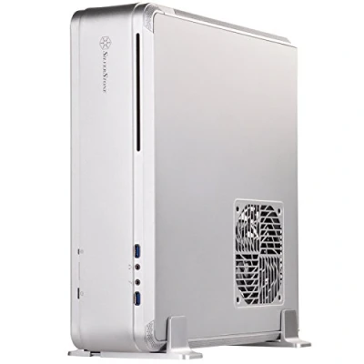 Image of SilverStone SST FTZ01S Fortress High End Mini ITX Gaming Computer Case, silver