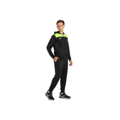 Image of Joma Men&#039;s Phoenix II Tracksuit, Black neon Yellow, M