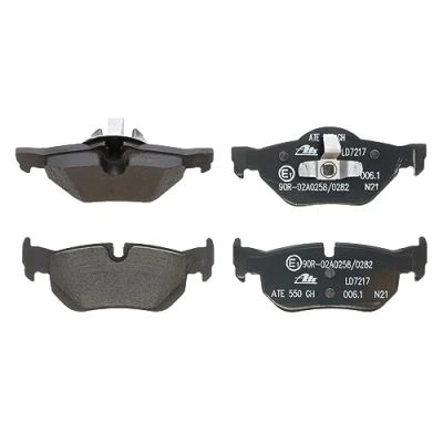 Image of LD7217 Brake pad set ATE Ceramic 13.0470 7217.2 prepared for wear indicator, excl. warning contact BMW: 3 Convertible, Saloon, Coupe