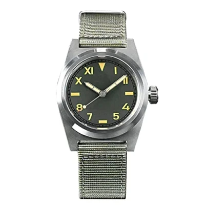 Image of San Martin 38mm SN031G Custom Retro Military Watches Sapphire Glass 200M Waterproof Automatic Stainless Steel Diver Wrist Watch for Men, gray