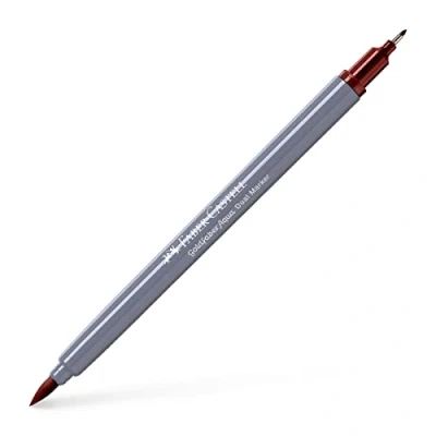 Image of Faber Castell Creative Studio Goldfaber Aqua Dual Marker, Venetian Red, Single For Art, Craft, Drawing, Sketching, Home, School, University, Colouring