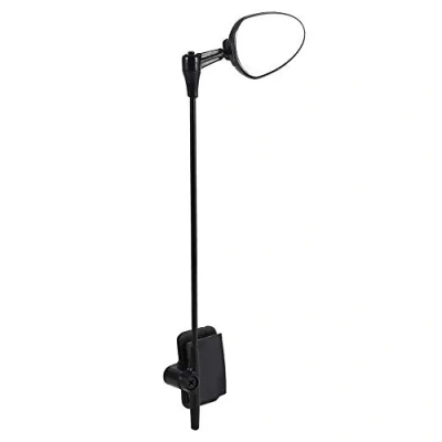 Image of Bike Rear View Helmet Mirror,Durable ABS Mirror Safety Mountain Road Adjustable With Clear