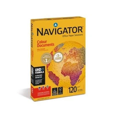 Image of Navigator Colour Documents Paper 120gsm A4 White Ref NCD1200009 [250 Sheets]+Free Finchley Refell Pen