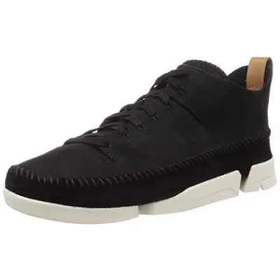 Image of Clarks Men&#039;s Trigenic Flex Low Top Sneakers, Black Nubuck, 6.5 UK
