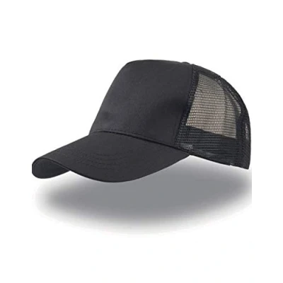 Image of Atlantis Rapper Cotton 5 Panel Trucker Cap Navy/Navy OS