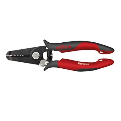 Image of Wiha Z49718003SB &quot;Electronic&quot; Wire Stripper, Red/Black, 180 mm
