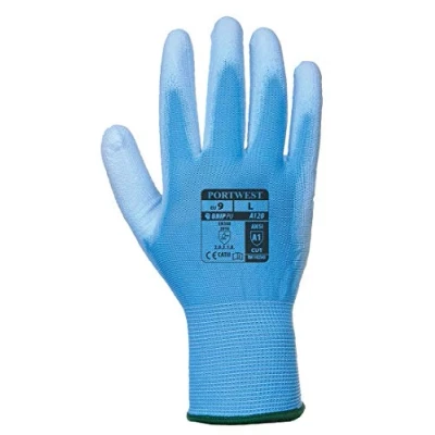 Image of Portwest A120 Breathable PU Palm Glove Blue, Large
