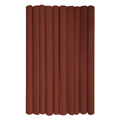 Image of Interdruk Crepe Paper Rolls for Kids, DIY and Decorations Pack of 10 Reels (50cm x 200cm, 28g/m2) 27 Brown