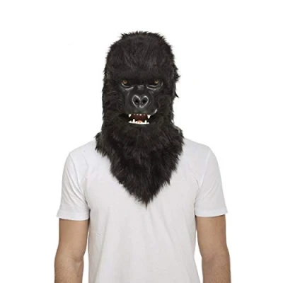 Image of Viving Costumes 204678 Wolf Mask with Movable Jaw, Multi Color, One Size