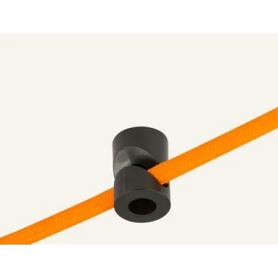 Image of Decentralizer Black V Ceiling Or Wall Hook for Any Fabric Electric Cable 5pcs