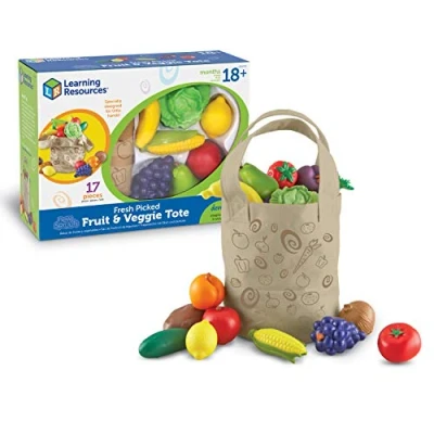 Image of Learning Resources New Sprouts Fruit &amp; Veg Tote