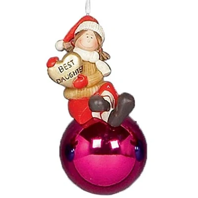 Image of Widdle Wonderland Christmas Tree Decoration Family Character 70mm Bauble Daughter