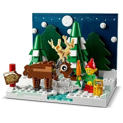 Image of LEGO 40484 Santa&#039;s Front Yard 2021 Limited Edition Exclusive Christmas Set 317 Pieces Age 9+
