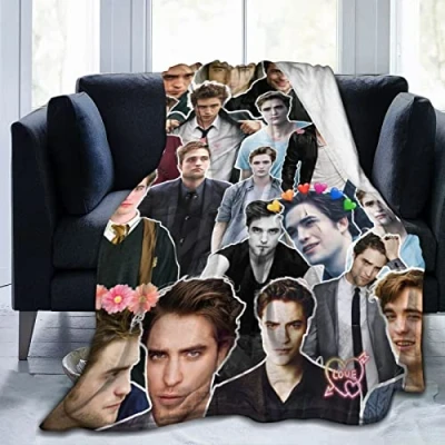Image of Ldsgdfst Blanket Robert Pattinson Soft and Comfortable Wool Fleece Throw Blankets for Sofa Office car Camping Yoga Travel Home Decoration Cozy Plush Beach Gift 60&quot;x50&quot;
