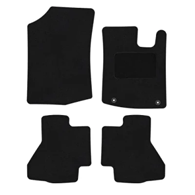 Image of Tailored Black floor Car Mats for Aygo mk1 2005 2014 4pcs
