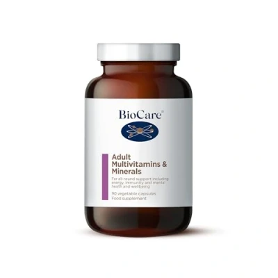 Image of BioCare Adult Multivitamins &amp; Minerals for All Round Support Including Energy, Immunity and Mental Health Wellbeing 90 Capsules