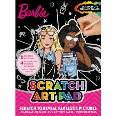 Image of ALLIGATOR 3612/BASR Barbie Scratch Art Pad, Multicolor