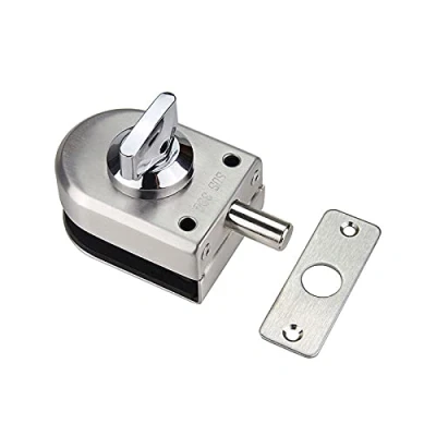 Image of Spotact Stainless Steel Glass Door Lock Floor Latch Bolt Ground for Bathroom Toilet Shop Doors