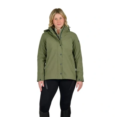 Image of Weatherbeeta Florence Fleece Two For Jacket, Olive Night/Black, Ladies M