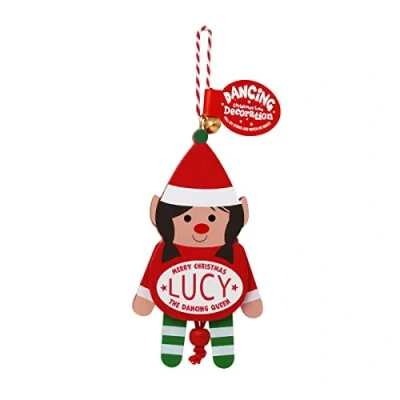 Image of History &amp; Heraldry Personalised Dancing Christmas tree Decorations (Lucy)