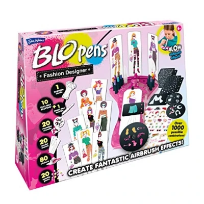 Image of John Adams BLOPENS® Fashion Designer: Create fantastic airbrush pictures Arts &amp; crafts Ages 6+, Red