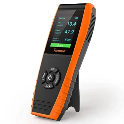 Image of Temtop Air Quality Monitor PM2.5 PM10 Particle Counter Formaldehyde Temperature Humidity TVOC AQI Detector Indoor Outdoor Pollution Tester Data Export