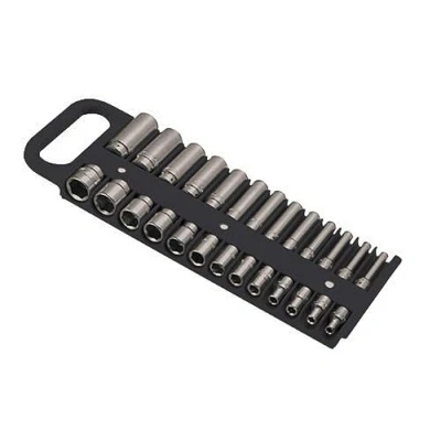 Image of Lisle 40130 1/4 Drive Black Magnetic Socket Holder for 26 Sockets