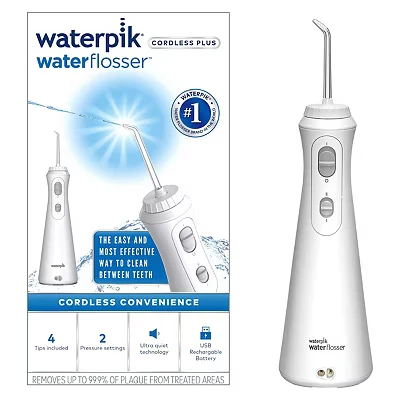 Image of Waterpik Cordless Plus Water Flosser WP 490UK White