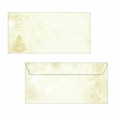 Image of SIGEL DU083 Christmas envelopes &quot;Gracefull Christmas&quot;, DL, without window, 90 gsm, 50 Pieces