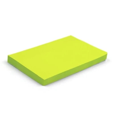 Image of Evergreen Goods 6 Pads Sticky Notes Set 76mm x 127mm, Bright Green, 100 Sheets Per Pad, Strong Adhesive, Removable Self Adhesive for Home, Office, School, &amp; Work