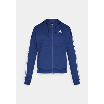 Image of adidas Sportswear Zipup sweatshirt, Women&#039;s, Size: XXS, Dark blue/white