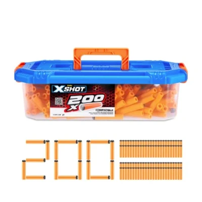 Image of XSHOT Excel Universally Compatible Foam Darts Refill Dart Tub Carry Case Series 2 (200 Darts)