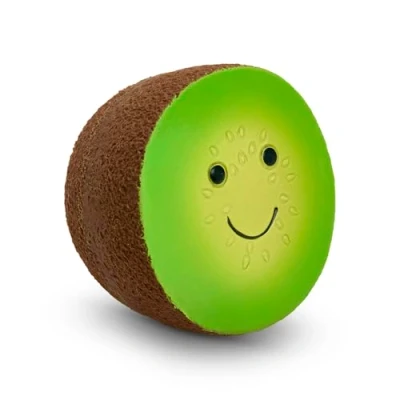Image of Petface Foodie Faces Latex Kiwi Dog Toy with Built In Squeaker, Small (Pack of 1)