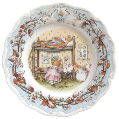 Image of Royal Doulton Brambly Hedge 1999 Year Dated Plate 20cm Made in England
