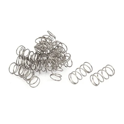 Image of sourcingmap Compression Spring,304 Stainless Steel,8mm OD,0.5mm Wire Size,15mm Free Length,Silver Tone,20Pcs