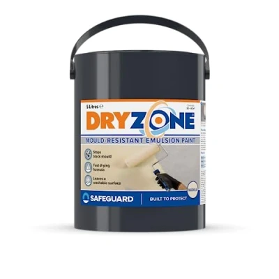 Image of Dryzone Anti Mould Paint 5L Magnolia Resistant For 5 Years, 50m² 60m² coverage
