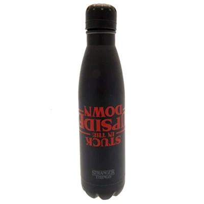 Image of Stranger Things Insulated Metal Water Bottle with Upside Down Graphic 540ml Official Merchandise
