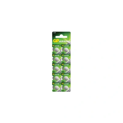 Image of GP Button Cell Battery Alkaline LR43 10 Pack Blister