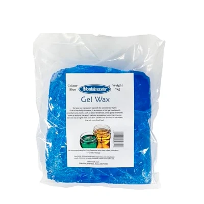 Image of Mould Master Mouldmaster 1 Kg Candle Making Gel Wax, Blue, 1kg