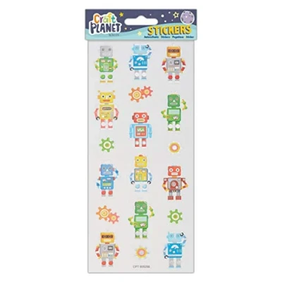 Image of Craft Planet Stickers, Assorted, Robots
