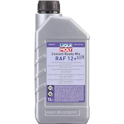 Image of LIQUI MOLY Coolant Ready Mix RAF 12+ 1 L Winter product Cooling protection SKU: 6924, silver